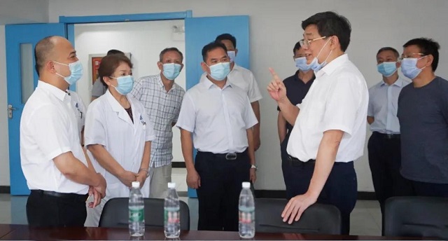 省政協(xié)副主席賀安杰一行蒞臨岳陽海福祥考察調研